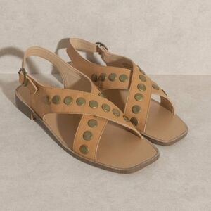 Oasis Society Studded Sandal Tan
